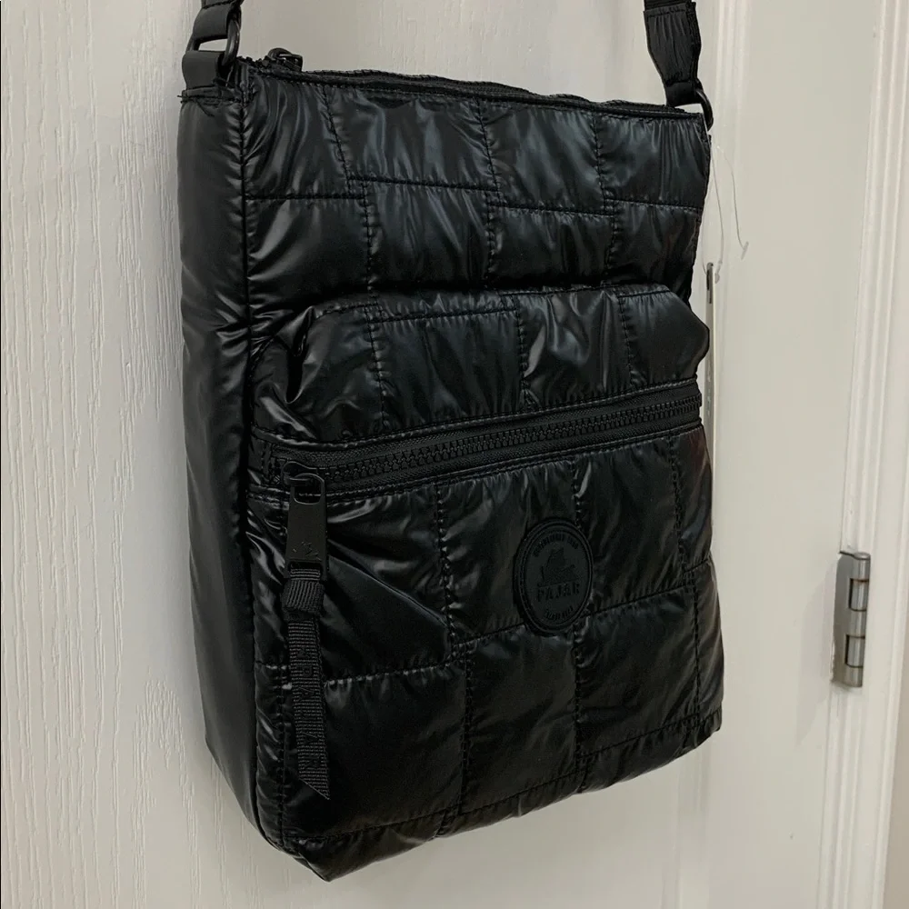 Pajar Black Quilted Puffer Crossbody